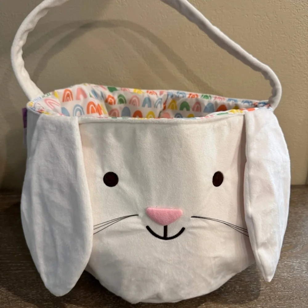 New Target Plush Bunny oversized Easter basket